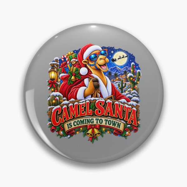 Item preview, Cool Camel Christmas Shirt – Camel Santa Is Coming To Town – Funny Camel T-Shirt Gift for Camel Lovers designed and sold by Camel & Quirk.