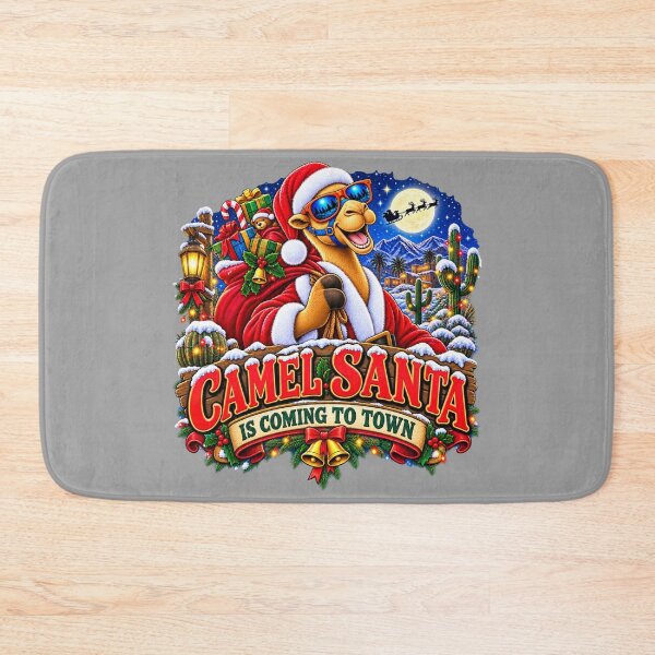 Item preview, Cool Camel Christmas Shirt – Camel Santa Is Coming To Town – Funny Camel T-Shirt Gift for Camel Lovers designed and sold by Camel & Quirk.