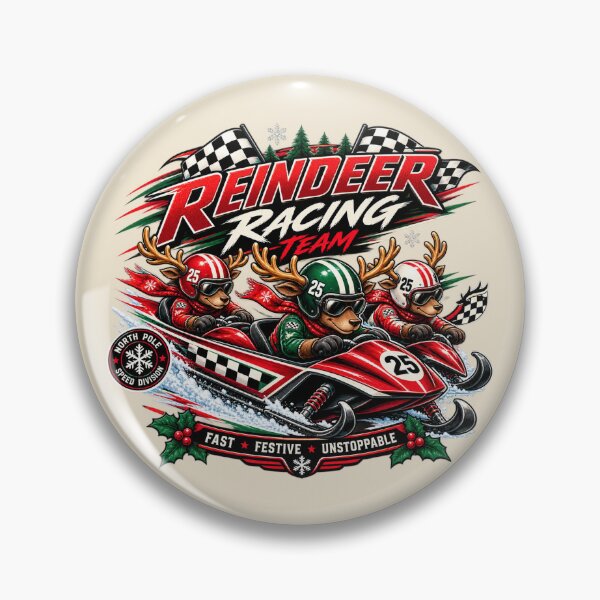 Item preview, Reindeer Racing Team – Christmas Racing designed and sold by warlistop.
