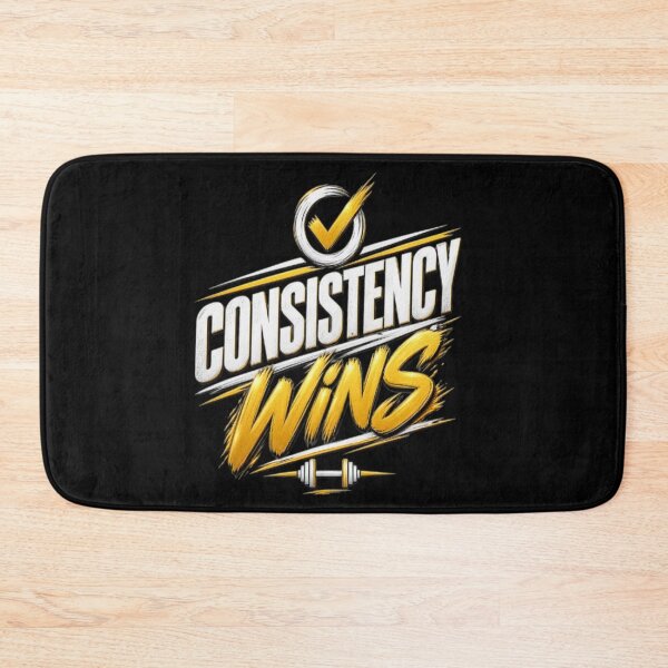 Item preview, Consistency Wins – Motivational Success Quote Gold Typography designed and sold by v6ziix.