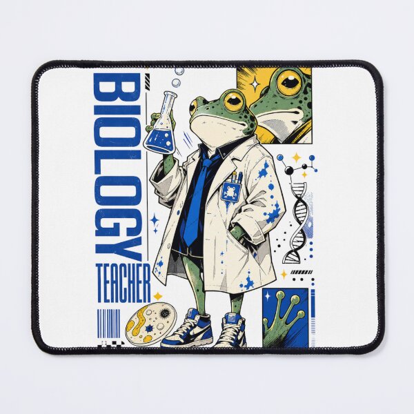 Item preview, Biology Teacher Frog Graphic Poster T-Shirt | Funny Science Professor Toad Lab Coat Beaker DNA STEM Teacher Gift designed and sold by illeN-Art-World.