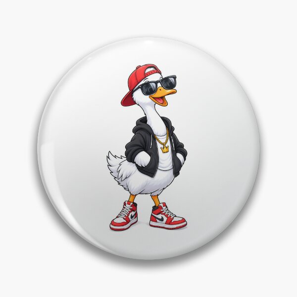 Item preview, Cool Street Goose Cartoon Vector T-Shirt Design designed and sold by : CraftyVibes.