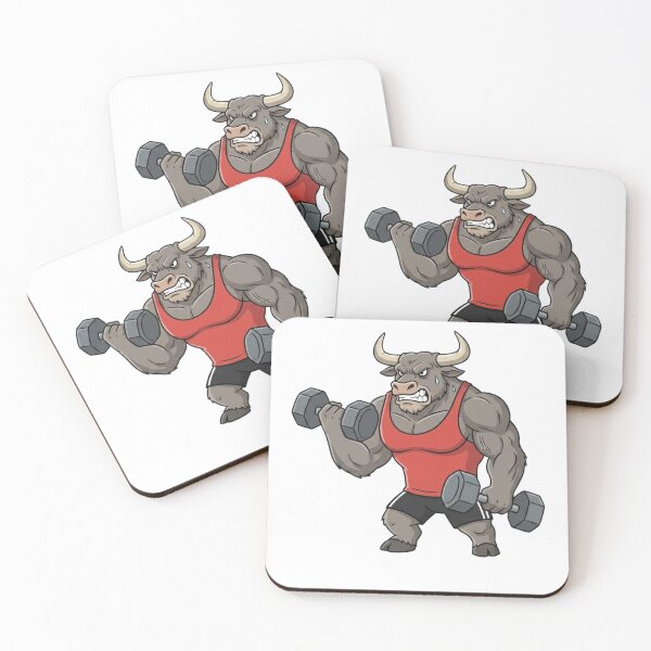 Item preview, Bull Biceps Curl Workout Design designed and sold by Terrific Arts Shop.