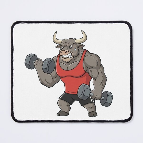 Item preview, Bull Biceps Curl Workout Design designed and sold by Terrific Arts Shop.