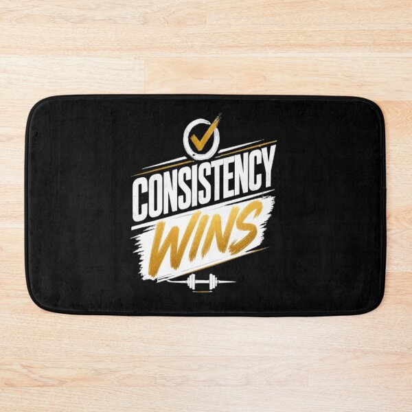 Item preview, Consistency Wins  Motivational Success Quote Gold Typography designed and sold by v6ziix.