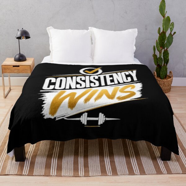 Item preview, Consistency Wins Motivational Success Quote Gold Typography designed and sold by v6ziix.