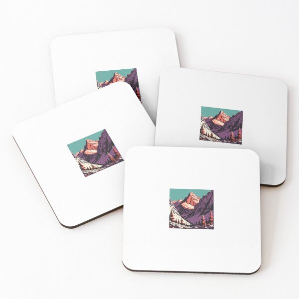 Item preview, Copy of Retro Mountain Landscape with Trees – Vintage Nature Adventure Design designed and sold by madeinnature.