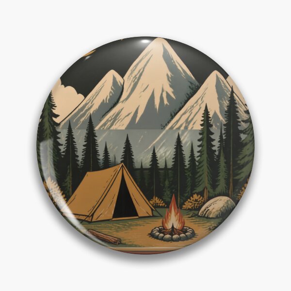 Item preview, Vintage Camping Adventure Suitcase – Mountain Campfire Travel Design designed and sold by Utees07.
