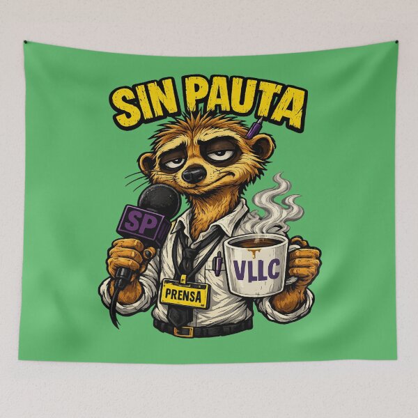 Item preview, VLLC Tired Journalist Meerkat Press Coffee Art designed and sold by VICTORY LIBERTY .