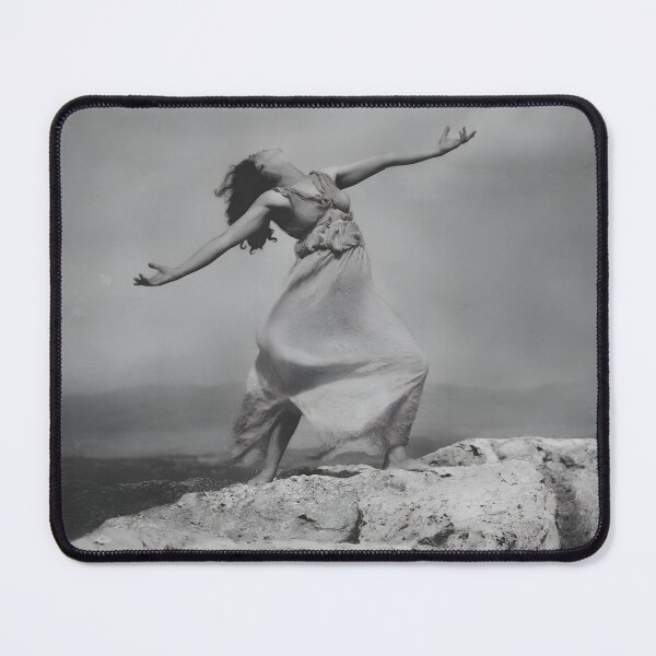 Item preview, Therese Duncan on the Acropolis dance portrait vintage black and white photograph designed and sold by Astrid Arkhangelsky.