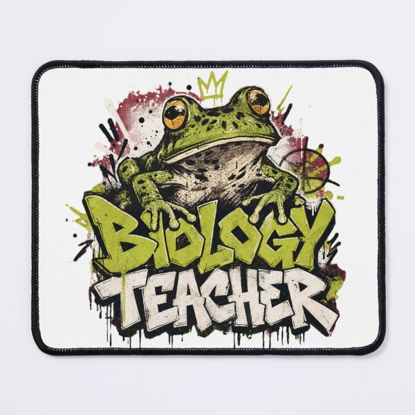 Item preview, Biology Teacher Frog Graffiti T-Shirt | Funny High School Science Teacher Crown Toad Urban Street Art Gift designed and sold by illeN-Art-World.