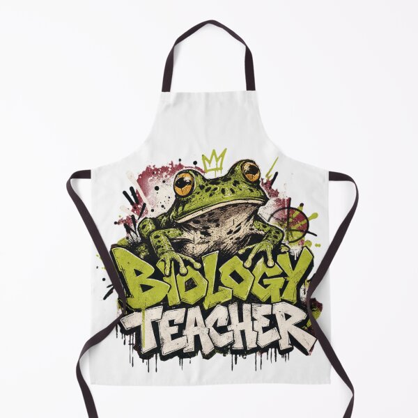 Item preview, Biology Teacher Frog Graffiti T-Shirt | Funny High School Science Teacher Crown Toad Urban Street Art Gift designed and sold by illeN-Art-World.