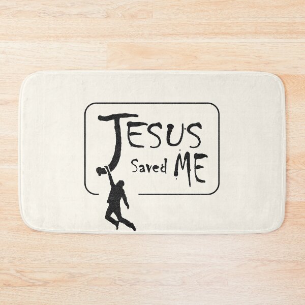 Item preview, Jesus Saved Me - Minimal Christian Typography & Faith Art | Black designed and sold by ZechJohnRB.