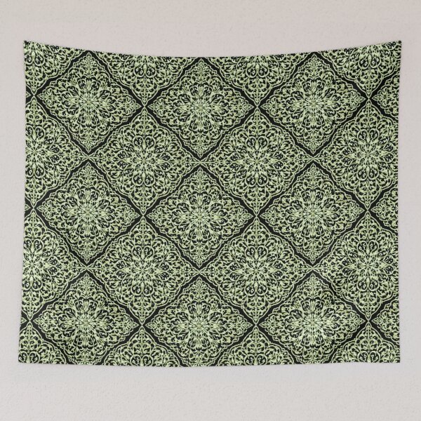 Item preview, Vintage Islamic Floral Damask Pattern (V.3) – Elegant Arabesque Design designed and sold by D-Islamic.