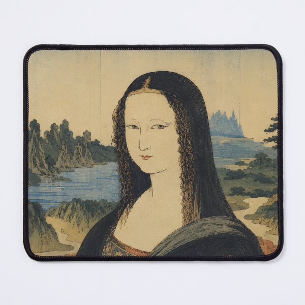 Item preview, Mona Lisa in Japanese Ukiyo-e Style designed and sold by theartmess.