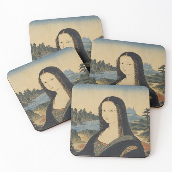 Item preview, Mona Lisa in Japanese Ukiyo-e Style designed and sold by theartmess.