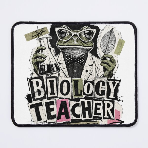 Item preview, Biology Teacher Frog Vintage Zine Collage T-Shirt | Funny Science Professor , Hardworking Teacher Gift | Labor Day Appreciation designed and sold by illeN-Art-World.