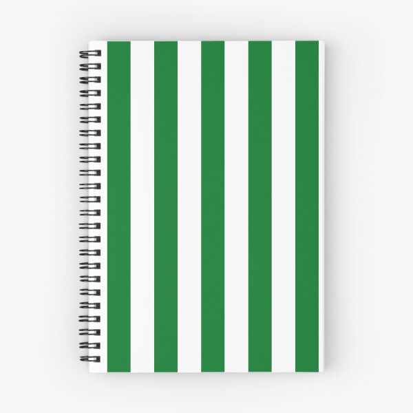 Item preview, Green and White Cabana Stripes – Bold Coastal Pattern designed and sold by RishabhArts1.