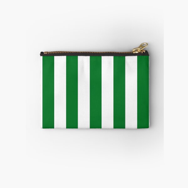 Item preview, Green and White Cabana Stripes – Bold Coastal Pattern designed and sold by RishabhArts1.