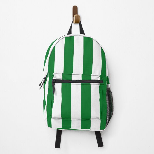 Item preview, Green and White Cabana Stripes – Bold Coastal Pattern designed and sold by RishabhArts1.