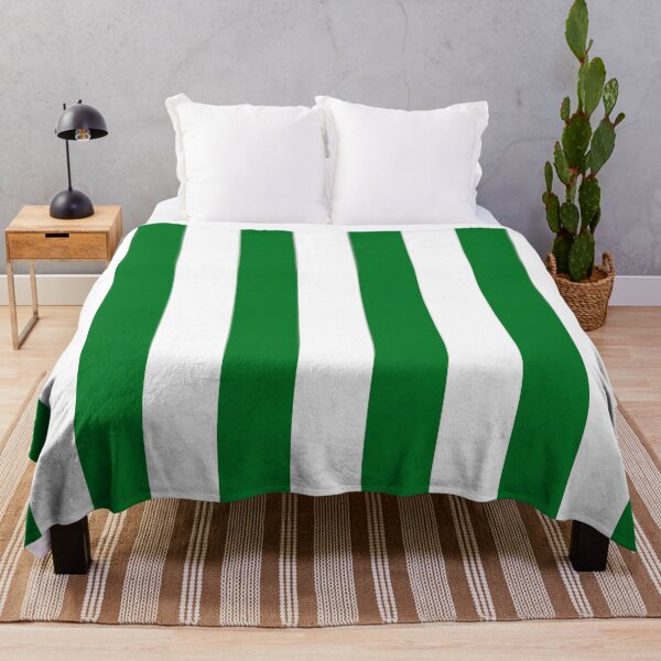 Item preview, Green and White Cabana Stripes – Bold Coastal Pattern designed and sold by RishabhArts1.