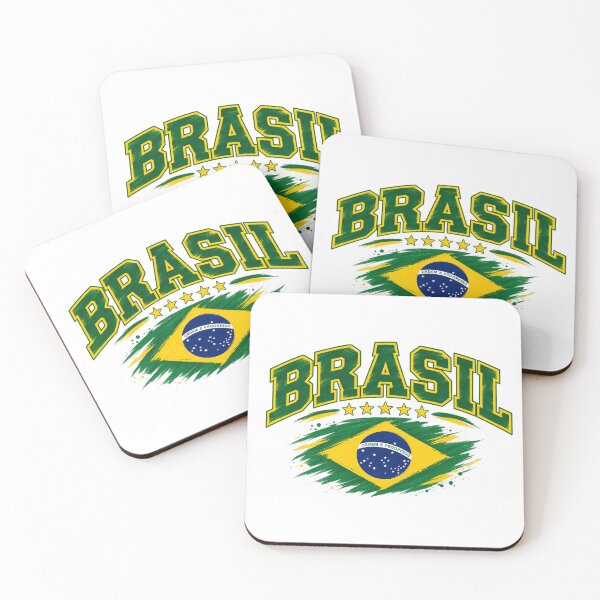 Item preview, Vintage Brazilian Flag Graphic  Brazil Pride Brasil Brush Style  designed and sold by JrNergal.