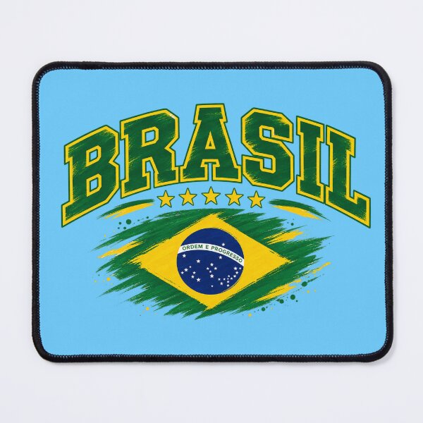 Item preview, Vintage Brazilian Flag Graphic  Brazil Pride Brasil Brush Style  designed and sold by JrNergal.