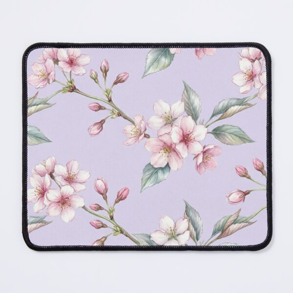 Item preview, Elegant Cherry Blossom Lilac Background Pattern designed and sold by IntelliMindDesigns.