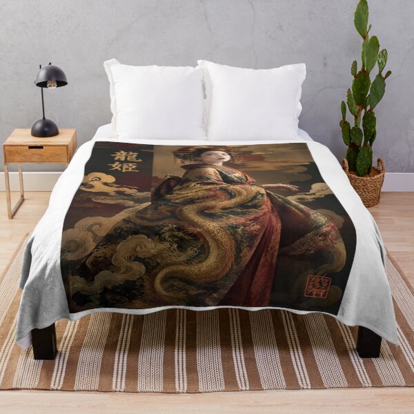 Item preview, Japanese Dragon Geisha | Dragon Princess Japanese Art designed and sold by kaxymax.