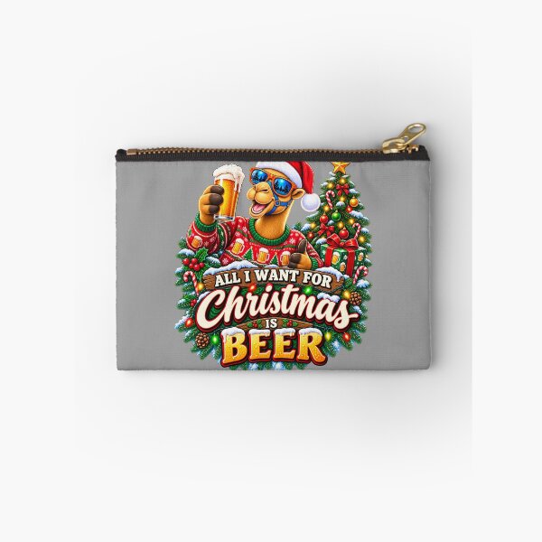 Item preview, Funny Christmas Camel – All I Want for Christmas Is Beer Gift – Funny Camel T-Shirt Gift for Camel Animal Lovers designed and sold by Camel & Quirk.