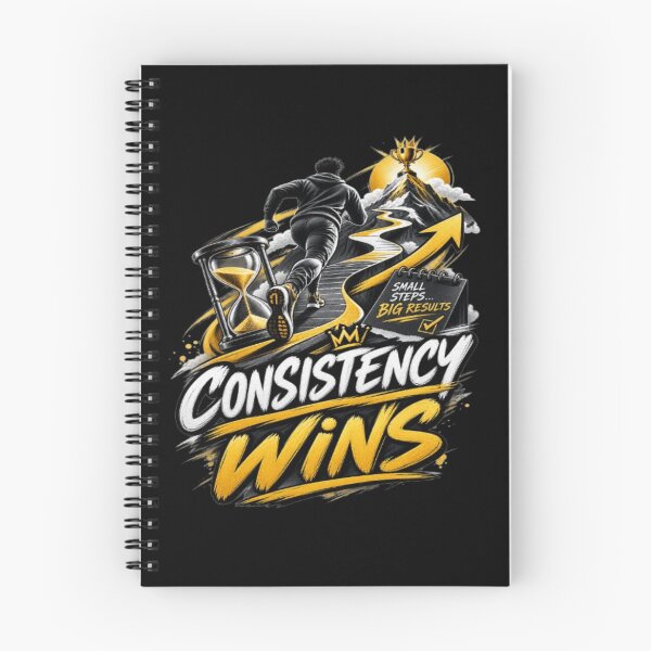 Item preview, Consistency Wins . Motivational Success Quote Gold Typography designed and sold by v6ziix.