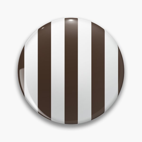 Item preview, Brown and White Cabana Stripes – Bold Coastal Pattern designed and sold by RishabhArts1.