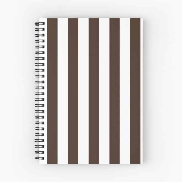 Item preview, Brown and White Cabana Stripes – Bold Coastal Pattern designed and sold by RishabhArts1.
