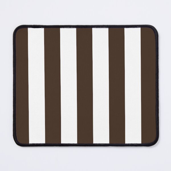 Item preview, Brown and White Cabana Stripes – Bold Coastal Pattern designed and sold by RishabhArts1.