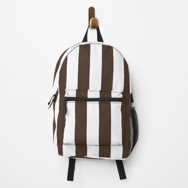 Item preview, Brown and White Cabana Stripes – Bold Coastal Pattern designed and sold by RishabhArts1.