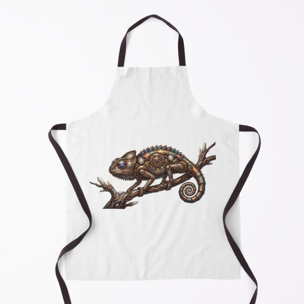 Item preview, Ilustración de un camaleón mecánico steampunk designed and sold by Adityavanjre.