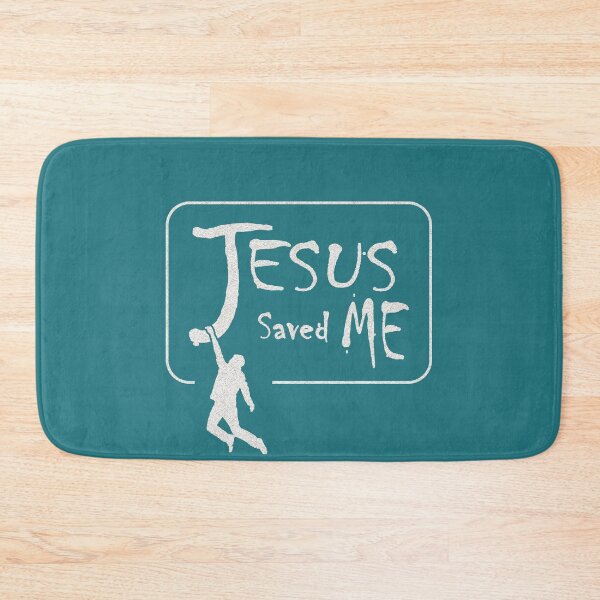 Item preview, Jesus Saved Me - Minimal Christian Typography & Faith Art | White designed and sold by ZechJohnRB.