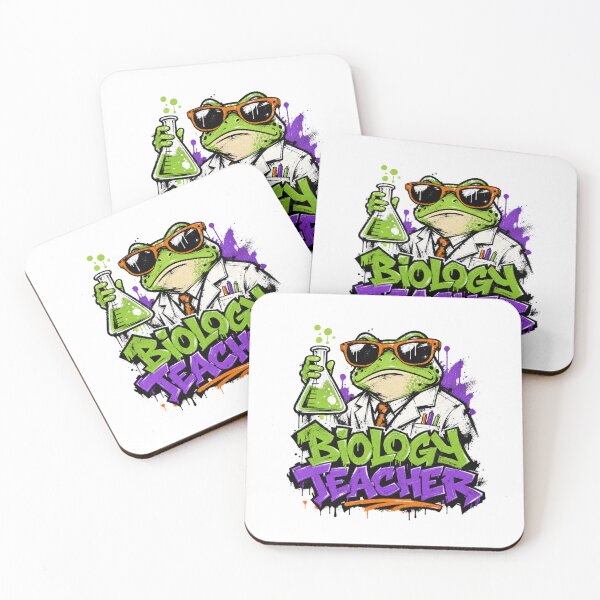 Item preview, Biology Teacher Frog Sunglasses Neon Graffiti T-Shirt | Hardworking Teacher Gift | Labor Day Appreciation designed and sold by illeN-Art-World.