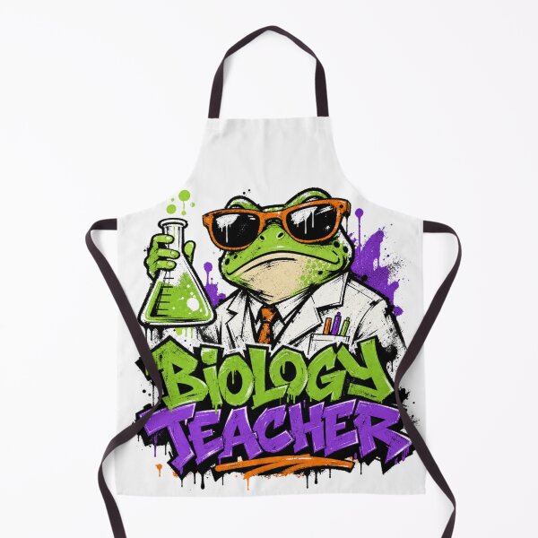 Item preview, Biology Teacher Frog Sunglasses Neon Graffiti T-Shirt | Hardworking Teacher Gift | Labor Day Appreciation designed and sold by illeN-Art-World.