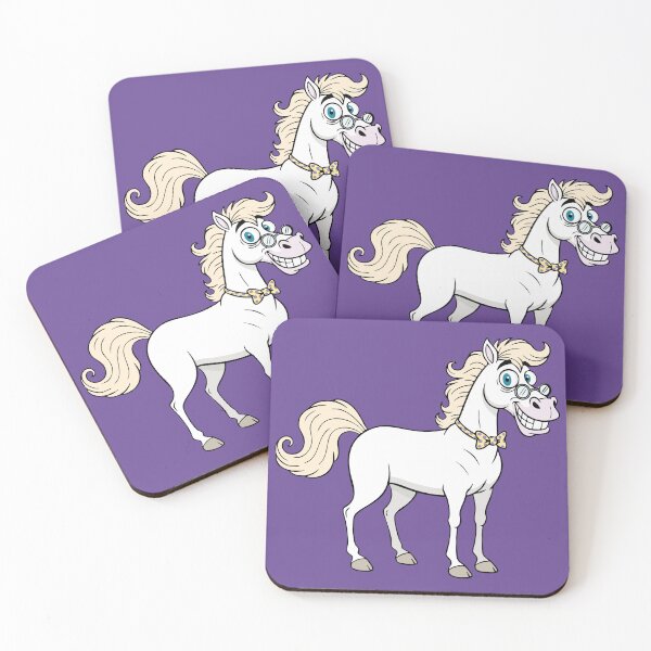 Item preview, A cartoon drawing of the Arabian horse Abbayan designed and sold by Cheval-de-coeur.