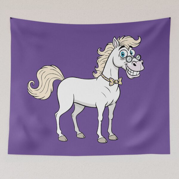 Item preview, Un dibujo animado del caballo árabe Abbayan designed and sold by Cheval-de-coeur.