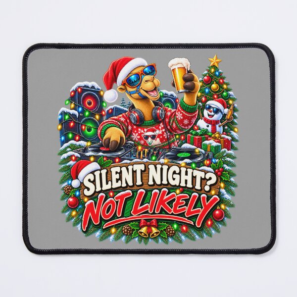 Item preview, Funny Christmas Camel – Silent Night? Not Likely Gift – Gift – Camel Santa Is Coming To Town – Funny Camel T-Shirt Gift for Camel Lovers designed and sold by Camel & Quirk.