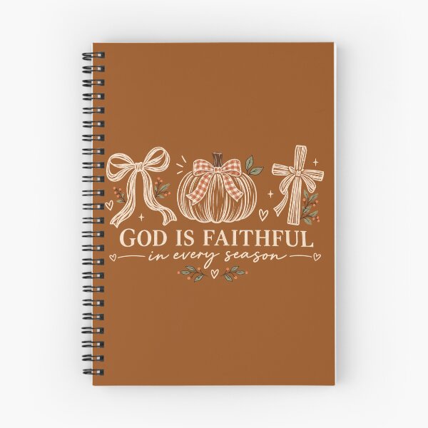 Item preview, God Is Faithful in Every Season, Retro Christian, Fall Thanksgiving Pumpkin Bible Doodle designed and sold by Quiajia.