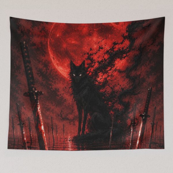 Item preview, Crimson Moon Samurai Fox designed and sold by Pure Craft.