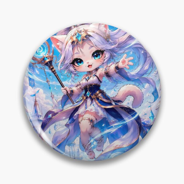 Item preview, Celestial Wind Guardian Cat designed and sold by Lunatik Cat.