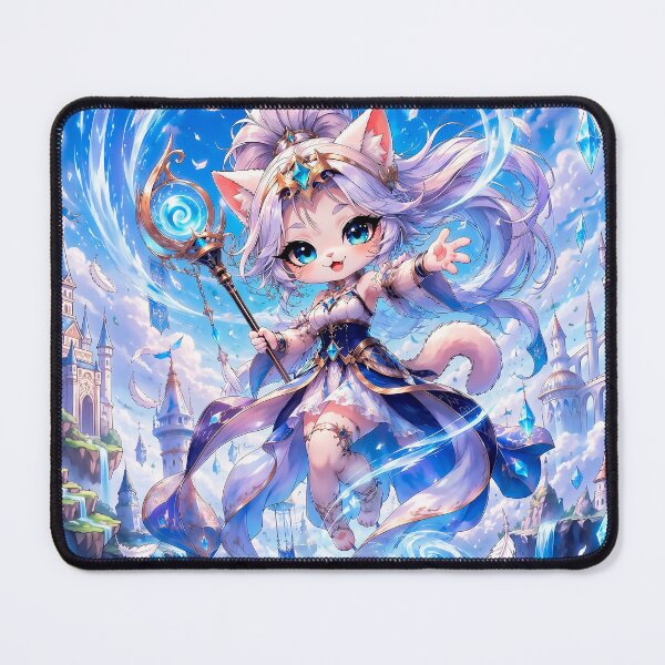 Item preview, Celestial Wind Guardian Cat designed and sold by Lunatik Cat.