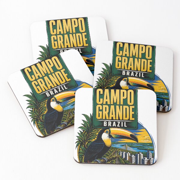 Item preview, Campo Grande Brazil Vintage Travel Tourism designed and sold by TravelersGems.