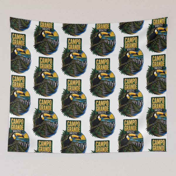 Item preview, Campo Grande Brazil Vintage Travel Tourism designed and sold by TravelersGems.