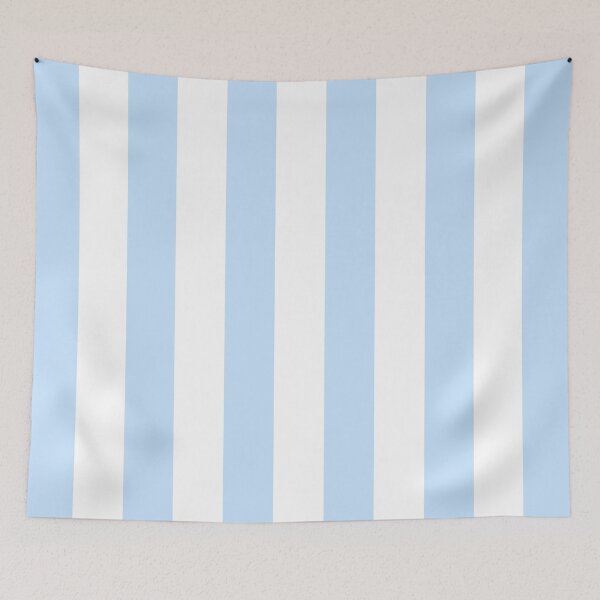 Item preview, Blue and White Cabana Stripes – Bold Coastal Pattern designed and sold by RishabhArts1.