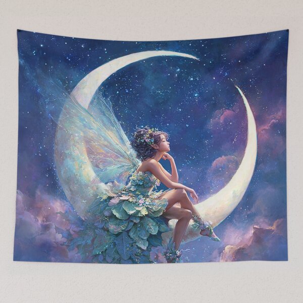 Item preview, Moonlit Fairy Dreams Among Stars designed and sold by Storybook Botanica.